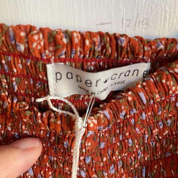 PAPER 🐦 CRANE. NEW with tags. Size Large. 🧡 - Picture 5 of 6